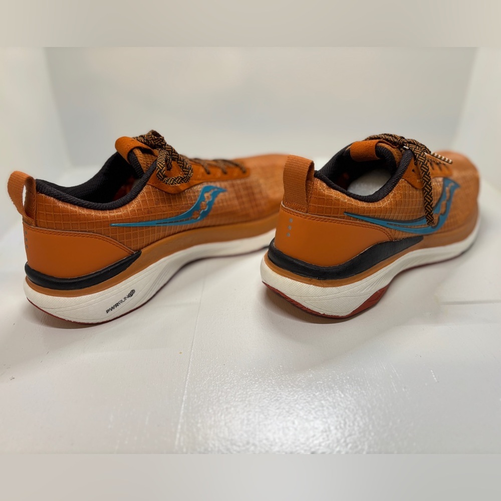 Saucony Ride 15 STR (Trail) running shoes in Clay/Basalt/Orange men’s size 11.5 - Picture 5 of 10